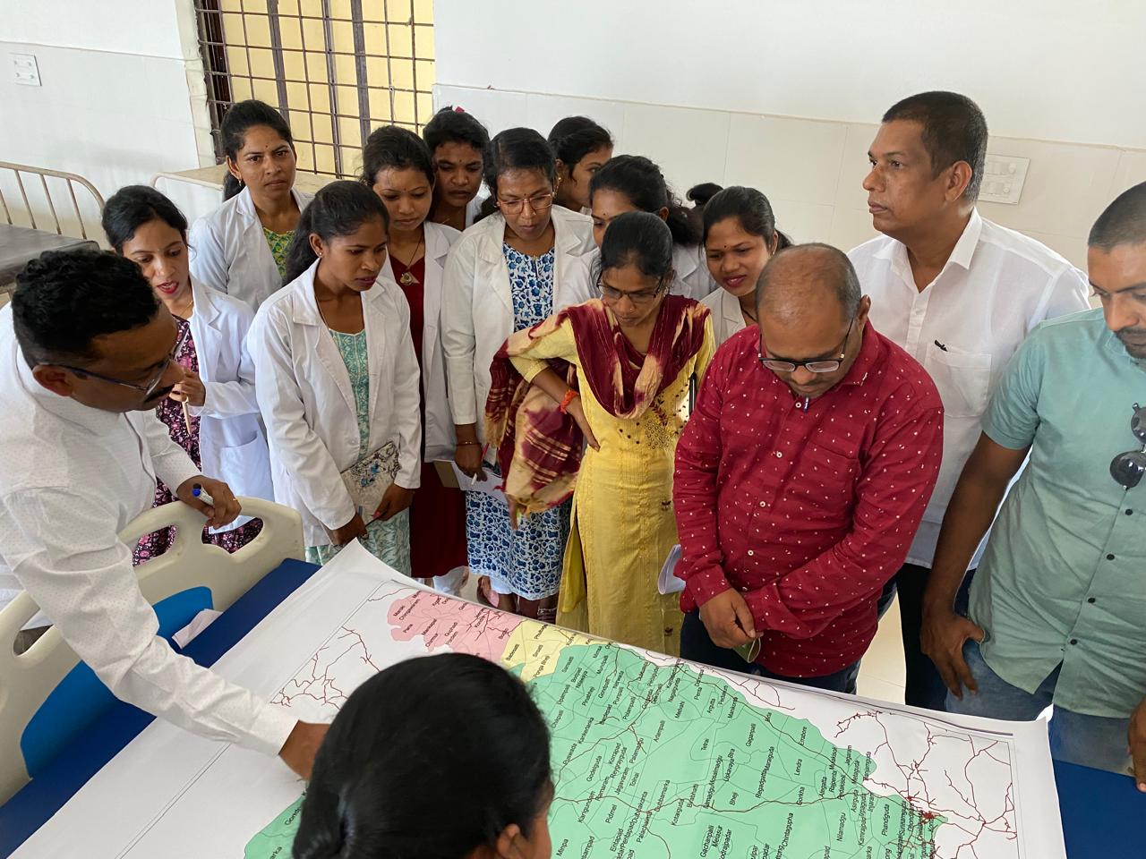 mapping of flood affected areas of Konta block