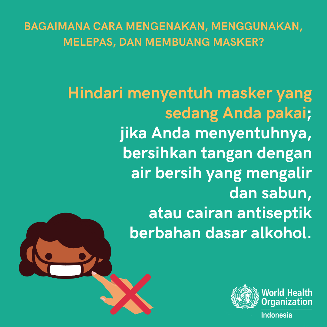 4 Avoid touching mask